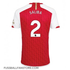 Arsenal William Saliba #2 Replik Heimtrikot 2023-24 Kurzarm